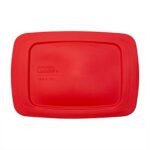 Kitchen Galaxy Red Lid for 1.5-quart Rectangular Glass Loaf Pan