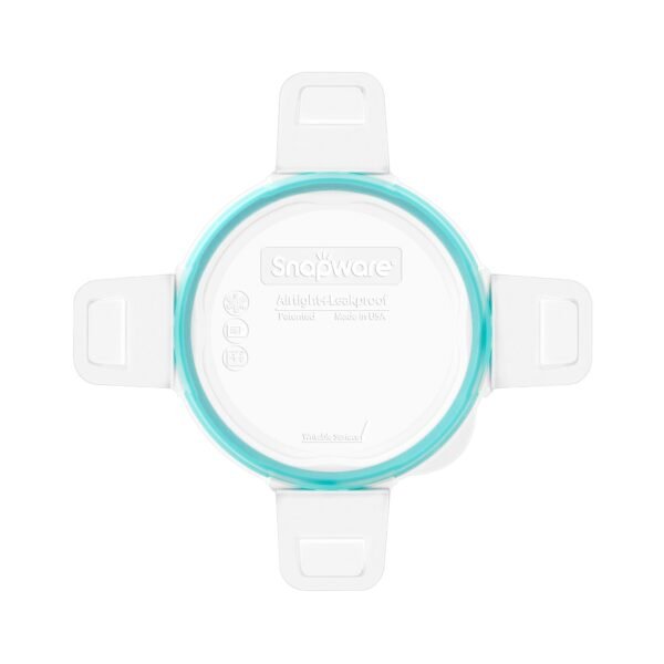 Kitchen Galaxy Small Round Plastic Lid with Teal Seal