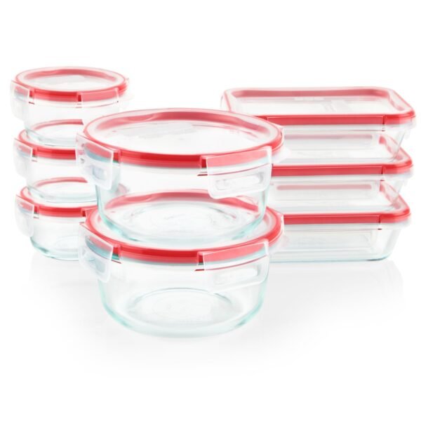 Kitchen Galaxy 16-piece Glass Storage Set