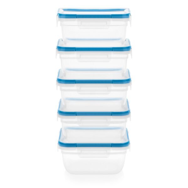 Kitchen Galaxy 10-piece Square Plastic Food Storage Set