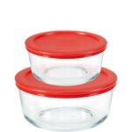 Kitchen Galaxy 4-piece Round Glass Storage Set
