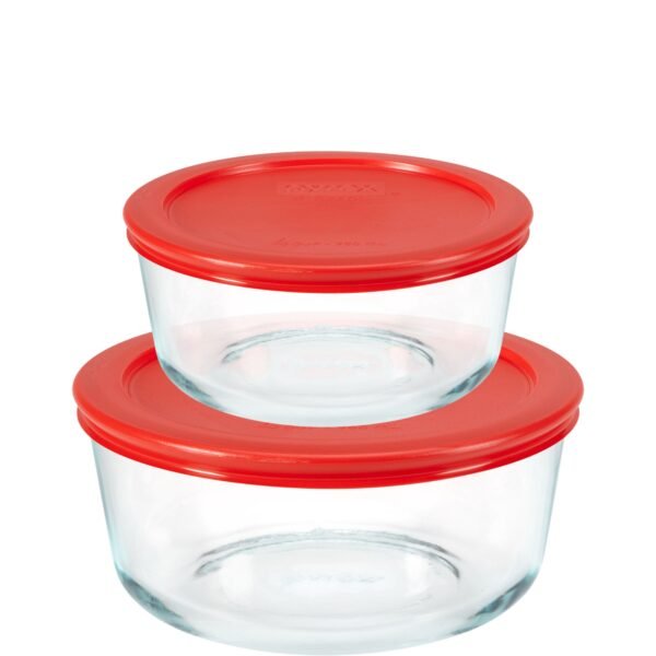 Kitchen Galaxy 4-piece Round Glass Storage Set