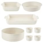 Kitchen Galaxy 8-Piece Ceramic Bakeware Set