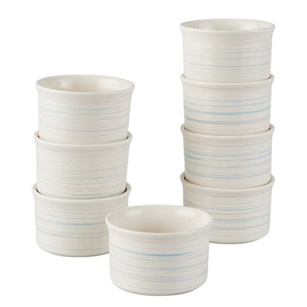 Kitchen Galaxy 8-Piece 6-ounce Ceramic Ramekin Set