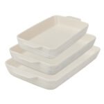 Kitchen Galaxy 3-Piece Rectangular Ceramic Bakeware Set