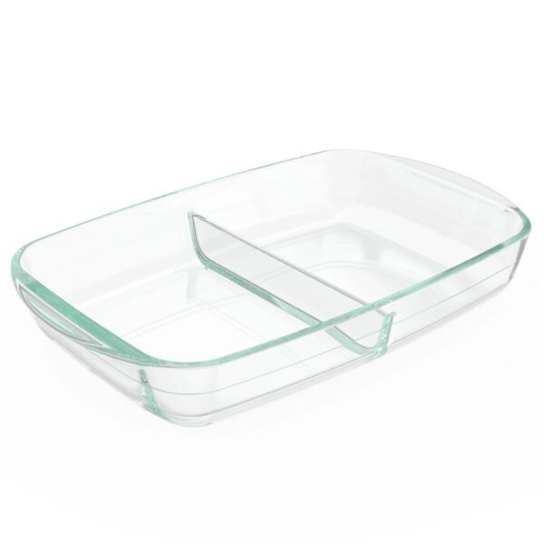 Kitchen Galaxy 8” x 12” Divided Glass Baking Dish