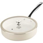 Kitchen Galaxy Ceramic Cookware 10.8-in/3.5qt Deep Fry Pan with Lid