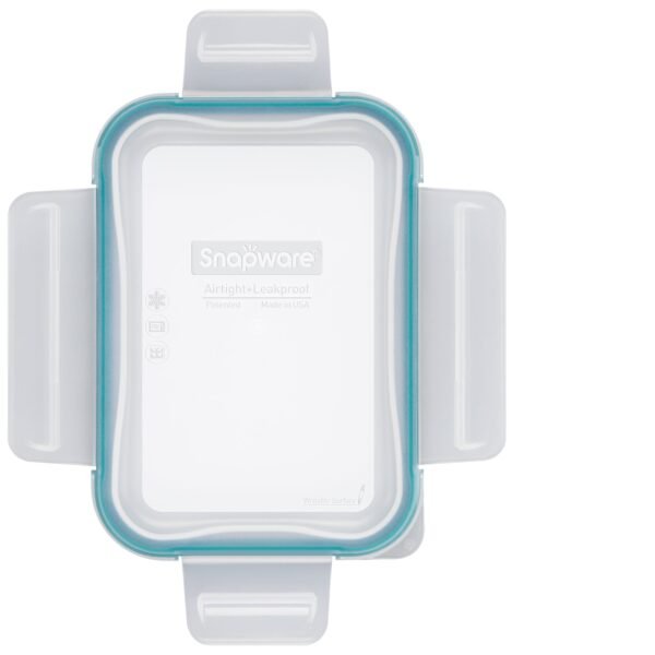 Kitchen Galaxy Small Rectangle Plastic Lid with Green Seal