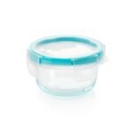 Kitchen Galaxy Glass 1-cup Round Food Storage with Plastic Lid