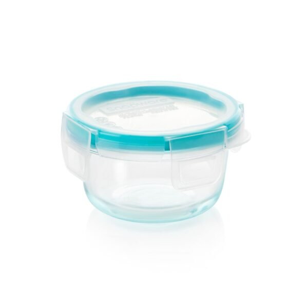 Kitchen Galaxy Glass 1-cup Round Food Storage with Plastic Lid