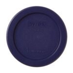 Kitchen Galaxy Blue Lid for 1-cup Round Glass Food Storage Container
