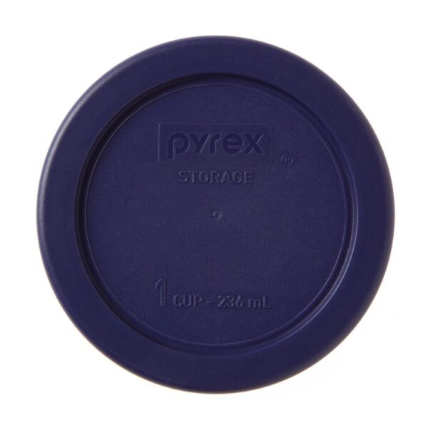 Kitchen Galaxy Blue Lid for 1-cup Round Glass Food Storage Container