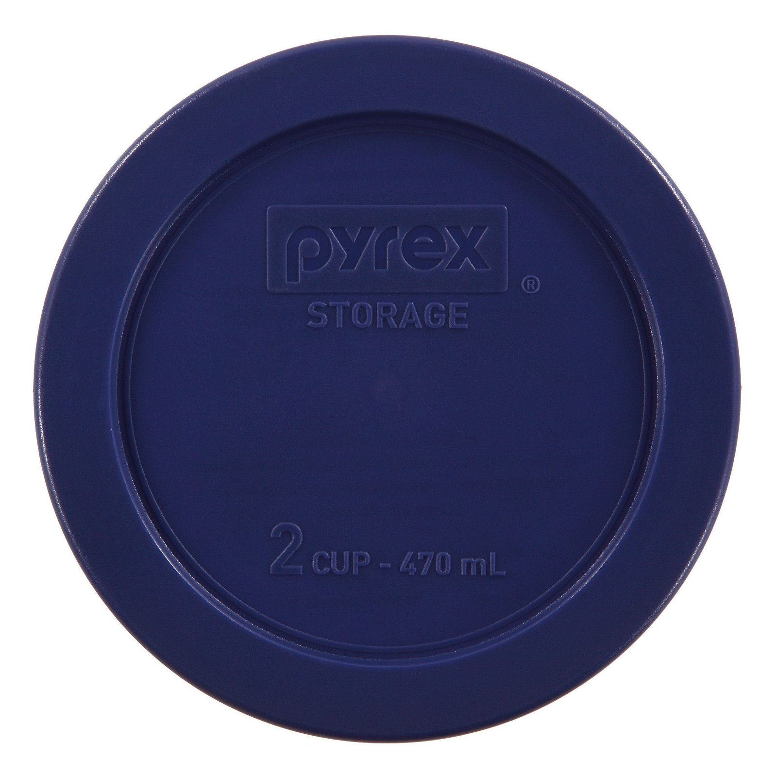 pyr_2c_rnd_dk_blue_plstc_cvr_1104623_418a17b9-9f9d-48f3-8d7d-009071c0bbe4.jpg Kitchen Galaxy Blue Lid for 2-cup Glass Food Storage Container - Image 1
