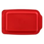 Kitchen Galaxy Red Lid for 3-quart Rectangular Glass Baking Dish