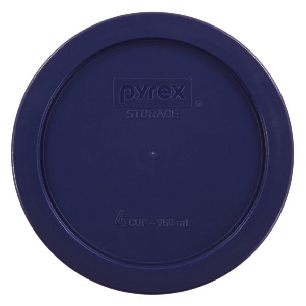 Kitchen Galaxy 4-cup Round Plastic Lid, Dark Blue