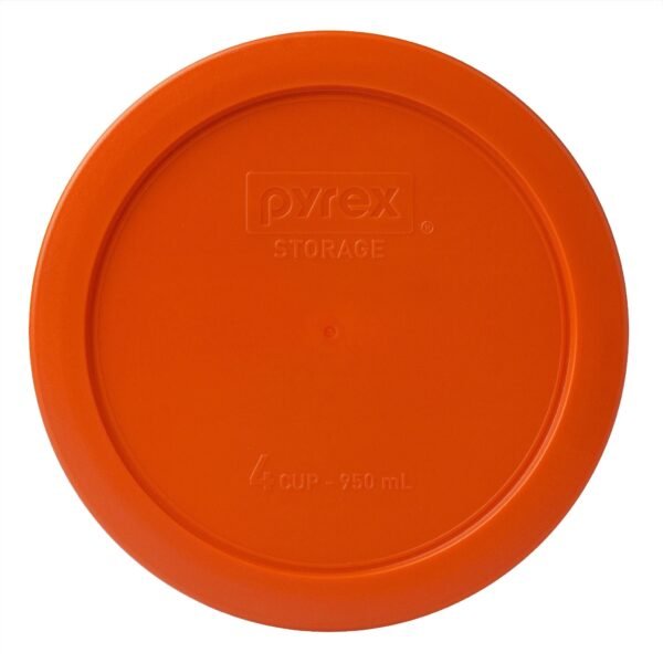 Kitchen Galaxy Orange Lid for 4-cup Glass Food Storage Container