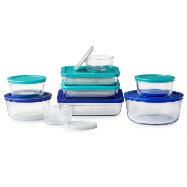 Kitchen Galaxy 18-piece Glass Storage Set